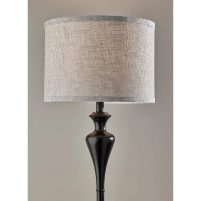 Caleb Floor Lamp Black - Adesso 4 Caleb Floor Lamp Black - Adesso - Image 2