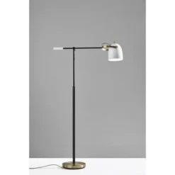 Casey Floor Lamp Black/White/Brass - Adesso 5 Casey Floor Lamp Black/White/Brass - Adesso -Adesso GUEST ef3c0320 d402 4b5b bf6e cc4f26ed8961