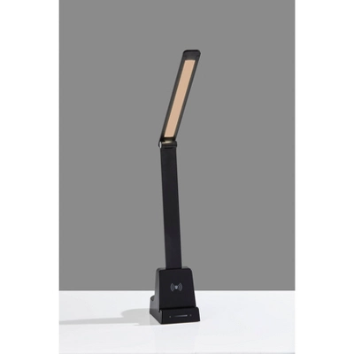 Cody LED Wireless Charging Desk Lamp With Smart Switch (Includes LED Light Bulb) Matte Black - Adesso 8 Cody LED Wireless Charging Desk Lamp With Smart Switch (Includes LED Light Bulb) Matte Black - Adesso - Image 6