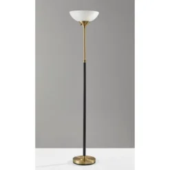 Adesso 36 71" Bergen Collection Torchiere Black - Adesso