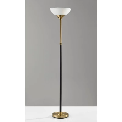 71" Bergen Collection Torchiere Black - Adesso 3 71" Bergen Collection Torchiere Black - Adesso