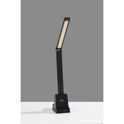 Cody LED Wireless Charging Desk Lamp With Smart Switch (Includes LED Light Bulb) Matte Black - Adesso 7 Cody LED Wireless Charging Desk Lamp With Smart Switch (Includes LED Light Bulb) Matte Black - Adesso - Image 5