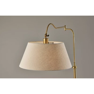 Rodeo Floor Lamp Antique Brass - Adesso 5 Rodeo Floor Lamp Antique Brass - Adesso - Image 3
