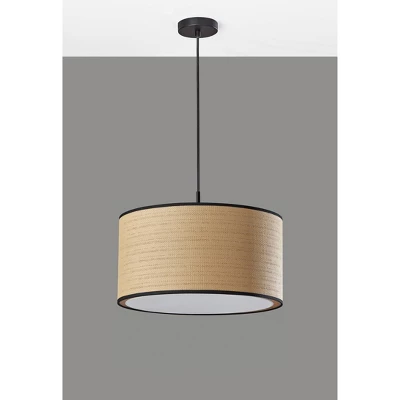 Harvest Large Pendant Black - Adesso 4 Harvest Large Pendant Black - Adesso - Image 2
