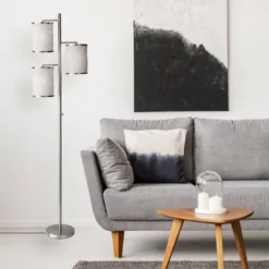 Bellows Tree Lamp Brushed Steel - Adesso