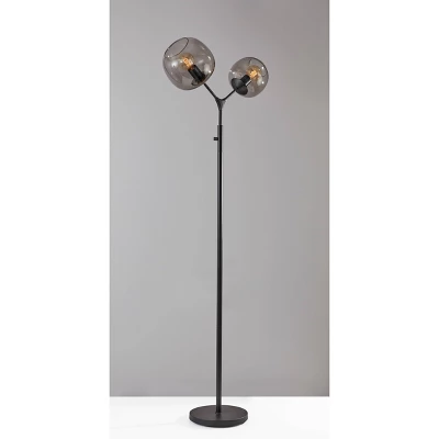 71.5" Ashton Collection Tall Floor Lamp Black (Includes LED Light Bulb) - Adesso 4 71.5" Ashton Collection Tall Floor Lamp Black (Includes LED Light Bulb) - Adesso - Image 2