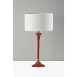 Rebecca Table Lamp Walnut Rubberwood With Antique Brass Accent - Adesso 11 Rebecca Table Lamp Walnut Rubberwood With Antique Brass Accent - Adesso -Adesso GUEST fa7bfbe8 5e48 4eb1 809f bd1e5ff71d11