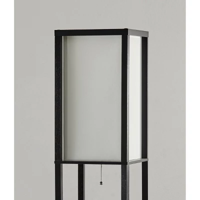 72" Titan Tall Shelf Floor Lamp Black - Adesso 4 72" Titan Tall Shelf Floor Lamp Black - Adesso - Image 2