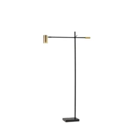 58" X 63" Collette Floor Lamp (Includes LED Light Bulb) Black - Adesso 8 58" X 63" Collette Floor Lamp (Includes LED Light Bulb) Black - Adesso -Adesso GUEST fb2e8077 393e 487f b411 706ed620b541