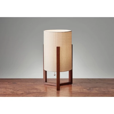 17" Quinn Table Lantern Brown - Adesso 3 17" Quinn Table Lantern Brown - Adesso
