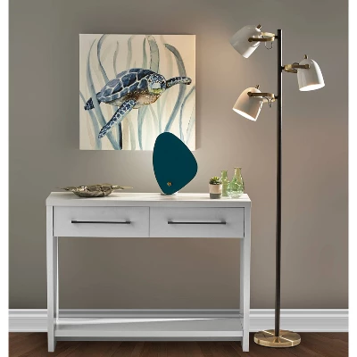 Casey Tree Lamp Black/White/Brass - Adesso 3 Casey Tree Lamp Black/White/Brass - Adesso