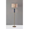 Glass Delilah Floor Lamp Antique Brass/Blue - Adesso 2 Glass Delilah Floor Lamp Antique Brass/Blue - Adesso -Adesso GUEST ff6c42d8 e5ee 4fa7 bccd 5c36d66e8044