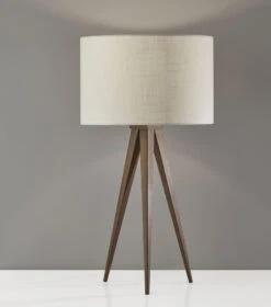 Director Wood Table Lamp